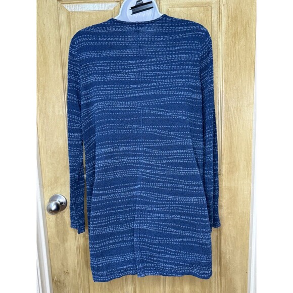 J. Jill Pure Jill Size M V Neck Indigo Blue Sweater Tunic - Picture 2 of 6